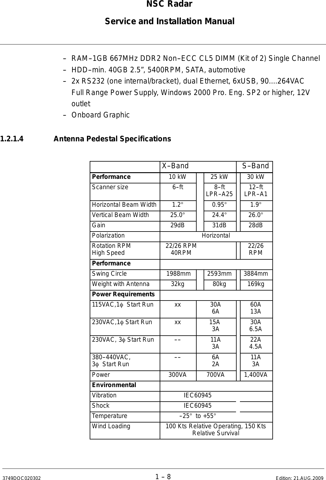 Page 26 of Raytheon Anschuetz High Seas 9RAN-SUR-25U Marine Radar User Manual Titel