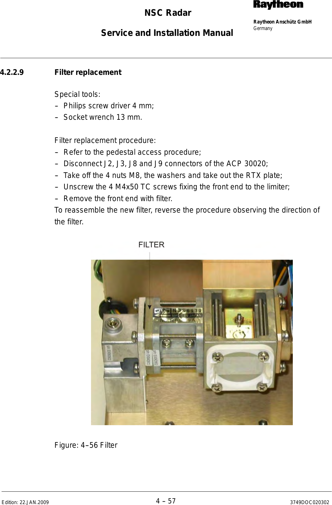 Page 260 of Raytheon Anschuetz High Seas 9RAN-SUR-25U Marine Radar User Manual Titel