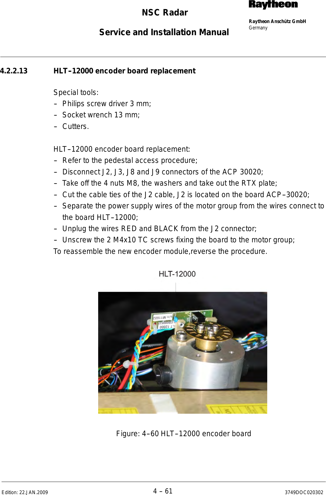 Page 264 of Raytheon Anschuetz High Seas 9RAN-SUR-25U Marine Radar User Manual Titel