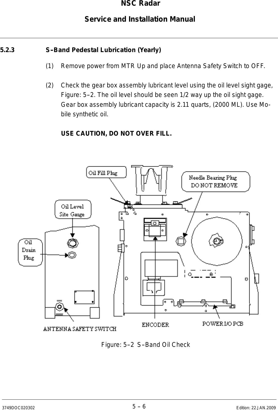 Page 283 of Raytheon Anschuetz High Seas 9RAN-SUR-25U Marine Radar User Manual Titel