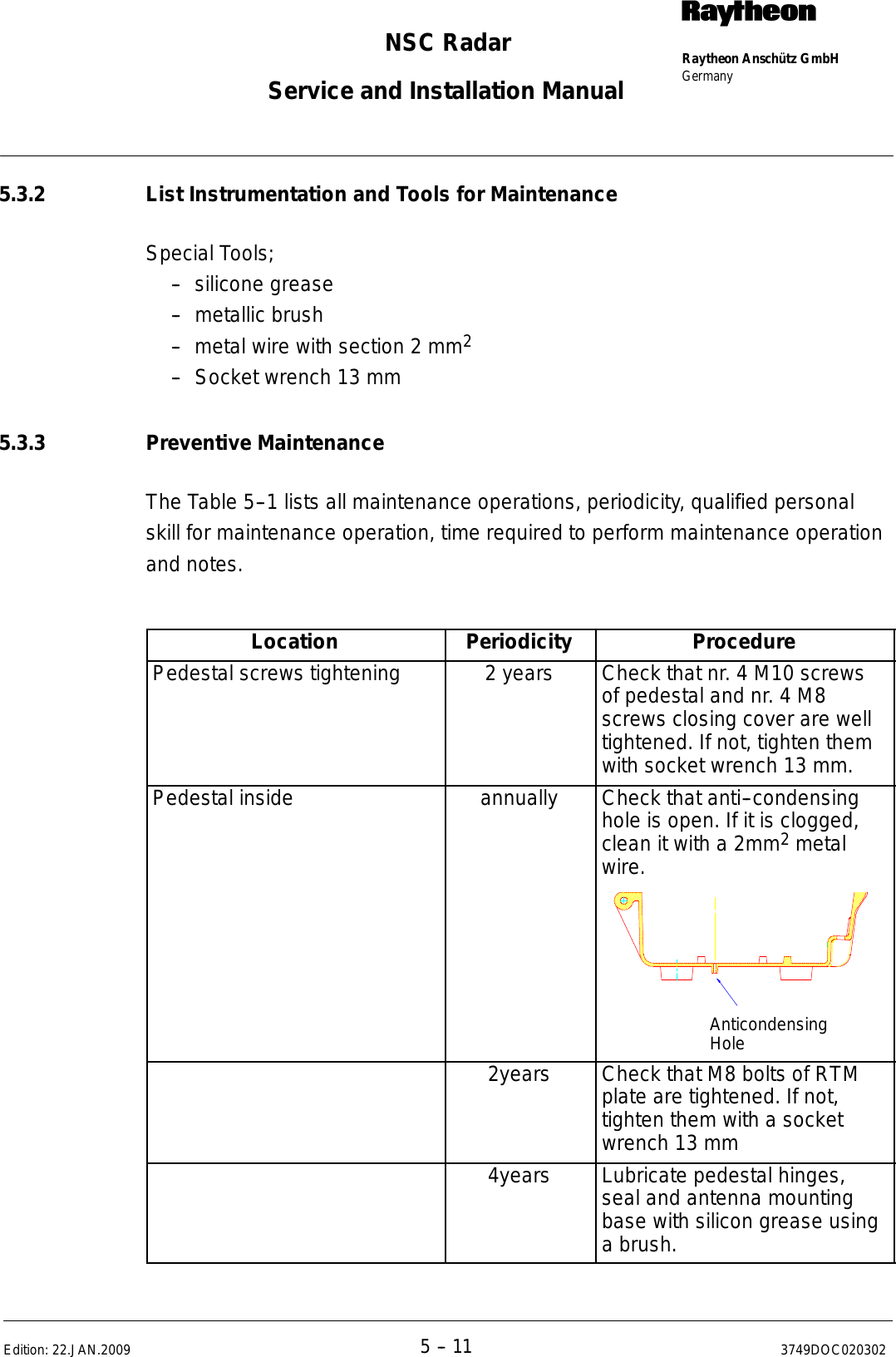 Page 288 of Raytheon Anschuetz High Seas 9RAN-SUR-25U Marine Radar User Manual Titel