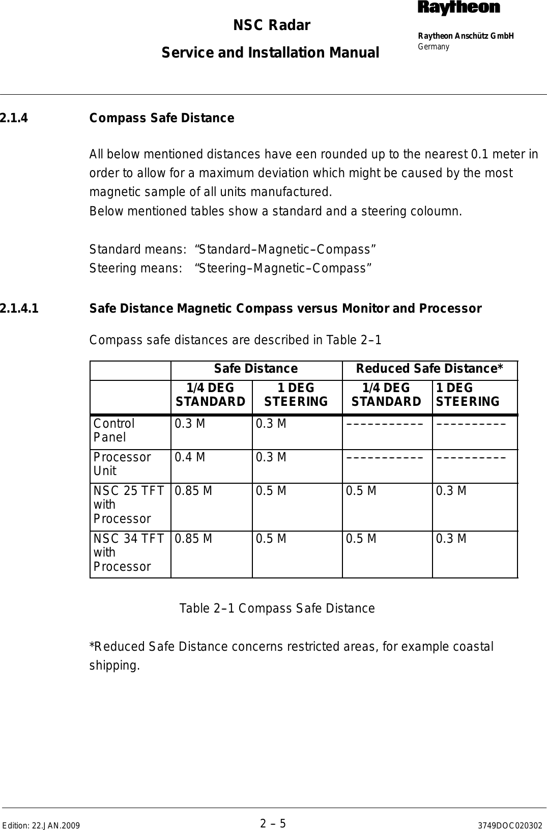 Page 37 of Raytheon Anschuetz High Seas 9RAN-SUR-25U Marine Radar User Manual Titel