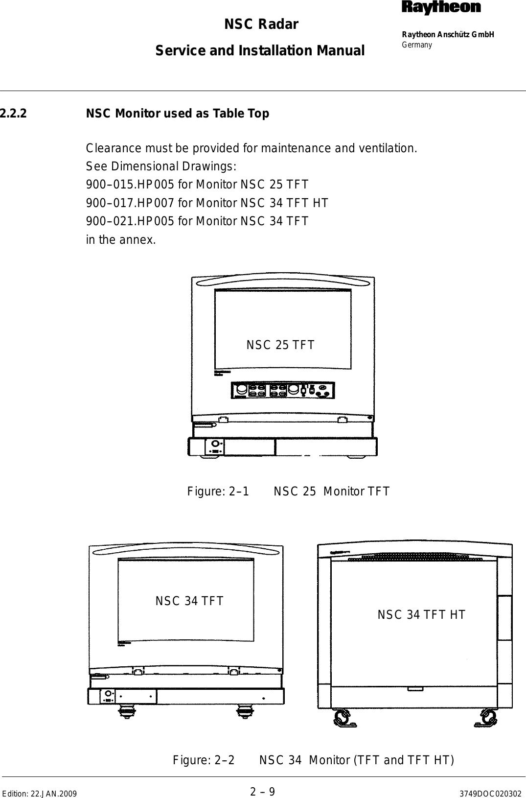 Page 41 of Raytheon Anschuetz High Seas 9RAN-SUR-25U Marine Radar User Manual Titel