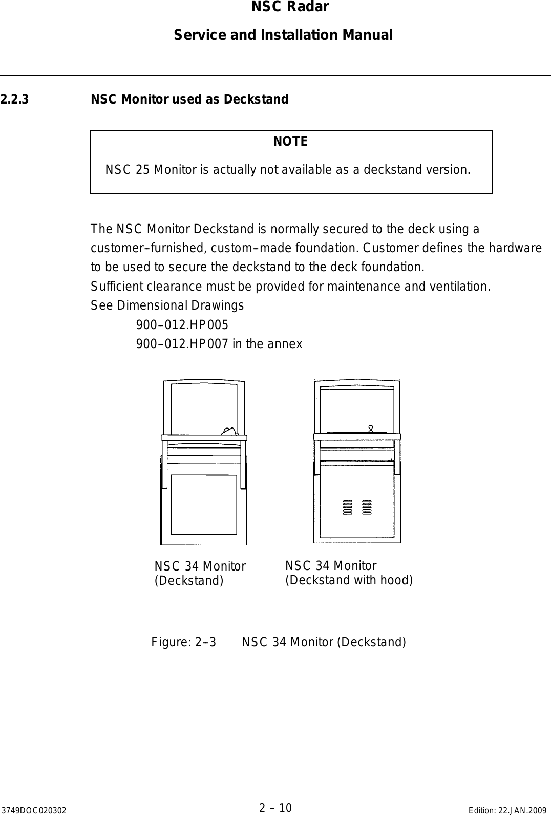 Page 42 of Raytheon Anschuetz High Seas 9RAN-SUR-25U Marine Radar User Manual Titel