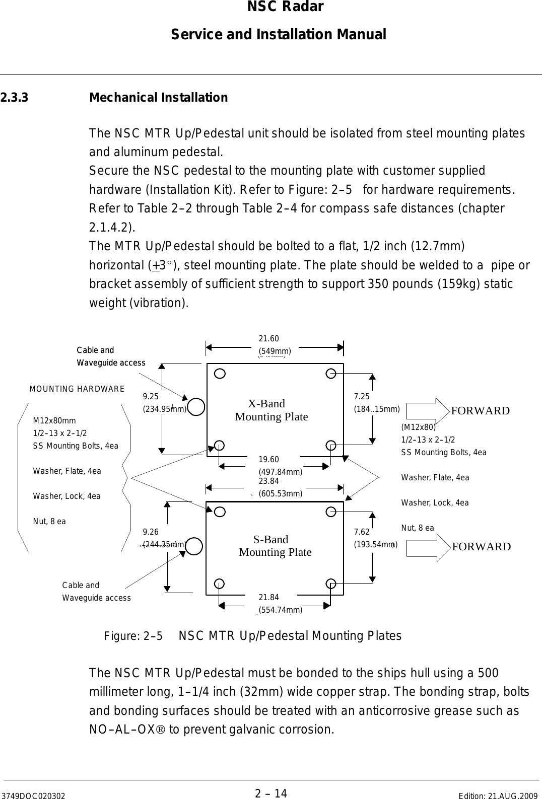 Page 46 of Raytheon Anschuetz High Seas 9RAN-SUR-25U Marine Radar User Manual Titel