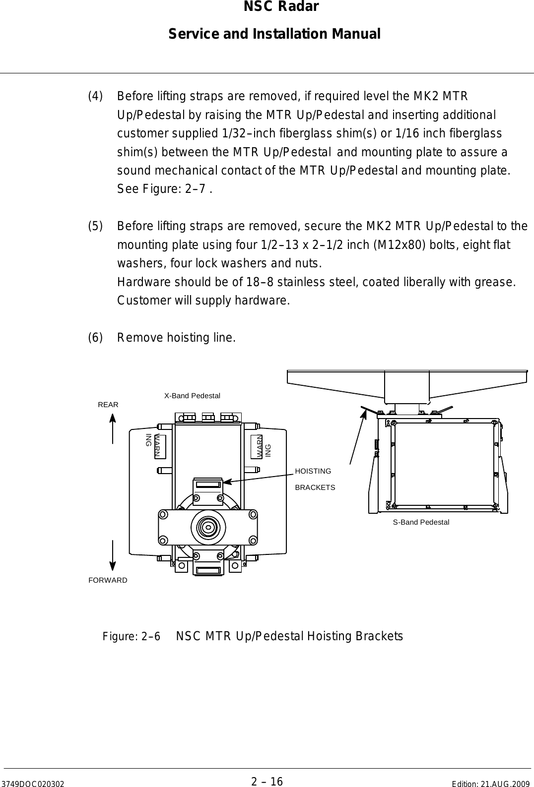 Page 48 of Raytheon Anschuetz High Seas 9RAN-SUR-25U Marine Radar User Manual Titel