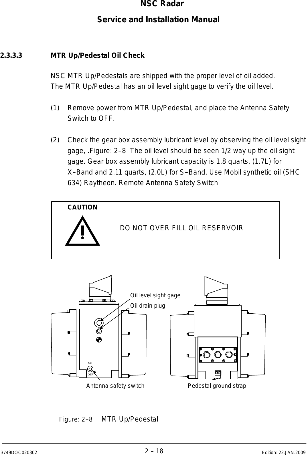 Page 50 of Raytheon Anschuetz High Seas 9RAN-SUR-25U Marine Radar User Manual Titel