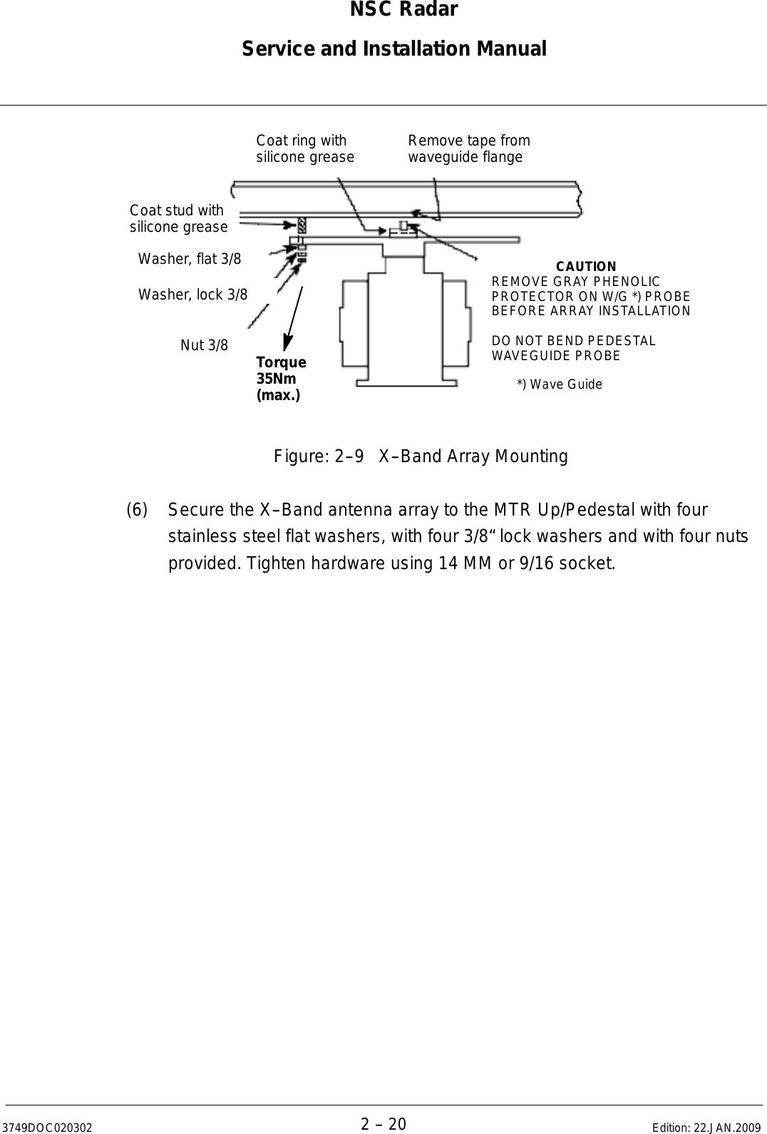 Page 52 of Raytheon Anschuetz High Seas 9RAN-SUR-25U Marine Radar User Manual Titel