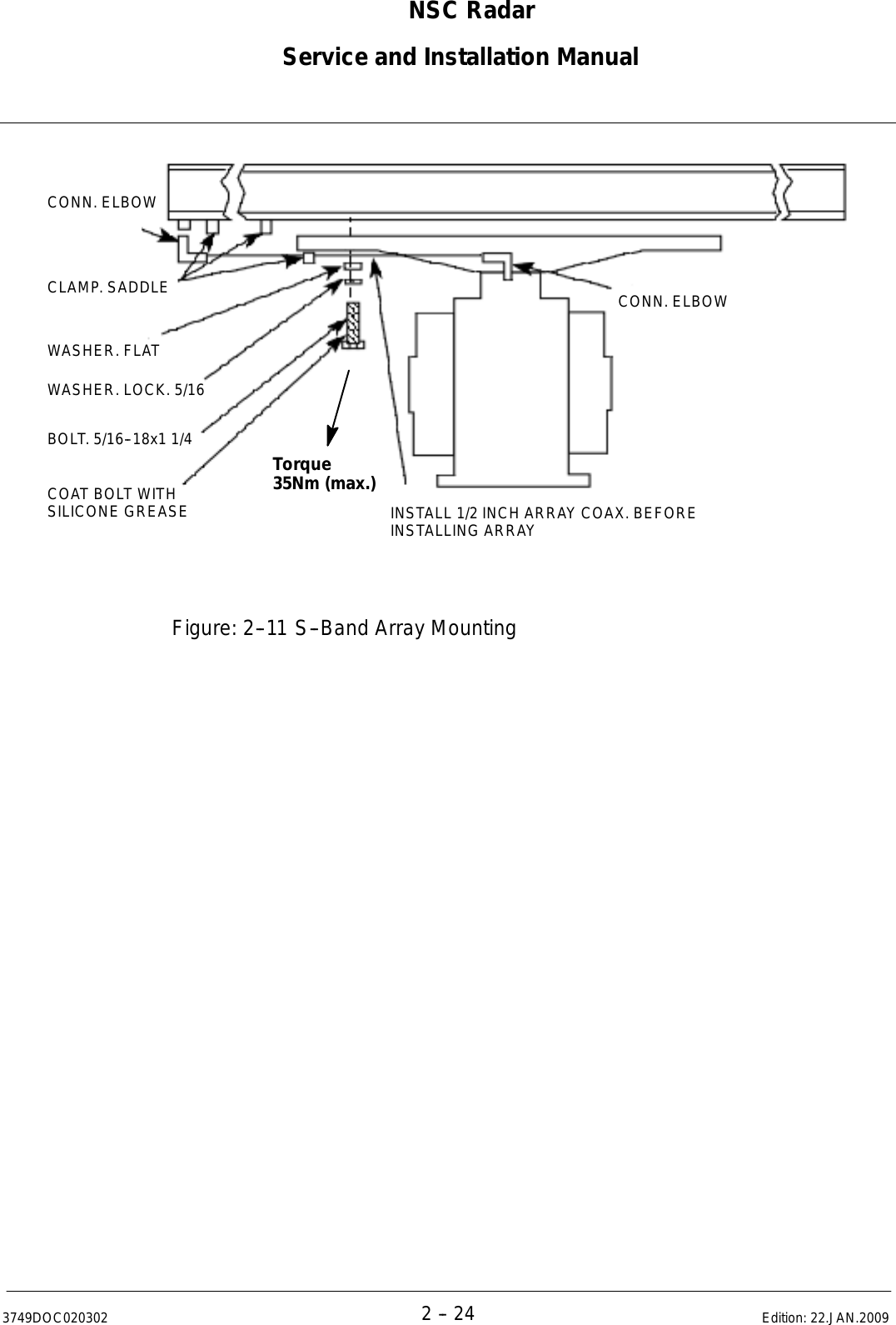 Page 56 of Raytheon Anschuetz High Seas 9RAN-SUR-25U Marine Radar User Manual Titel