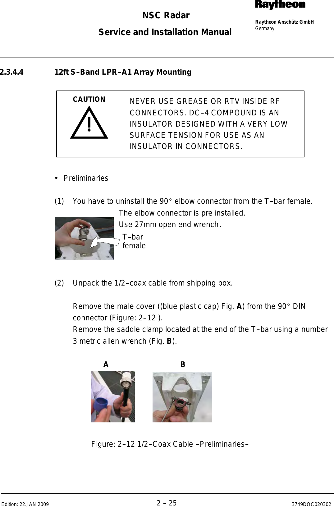 Page 57 of Raytheon Anschuetz High Seas 9RAN-SUR-25U Marine Radar User Manual Titel