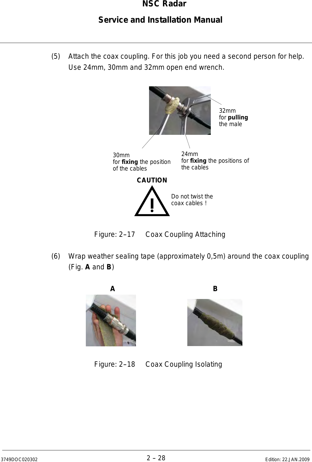 Page 60 of Raytheon Anschuetz High Seas 9RAN-SUR-25U Marine Radar User Manual Titel