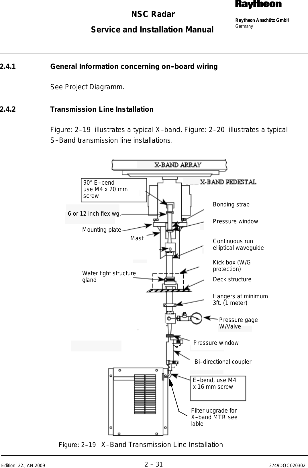 Page 63 of Raytheon Anschuetz High Seas 9RAN-SUR-25U Marine Radar User Manual Titel