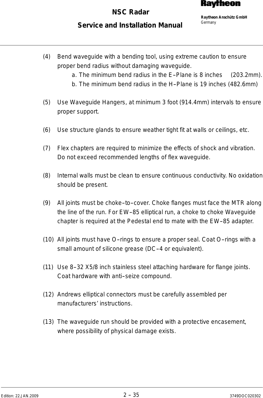 Page 67 of Raytheon Anschuetz High Seas 9RAN-SUR-25U Marine Radar User Manual Titel