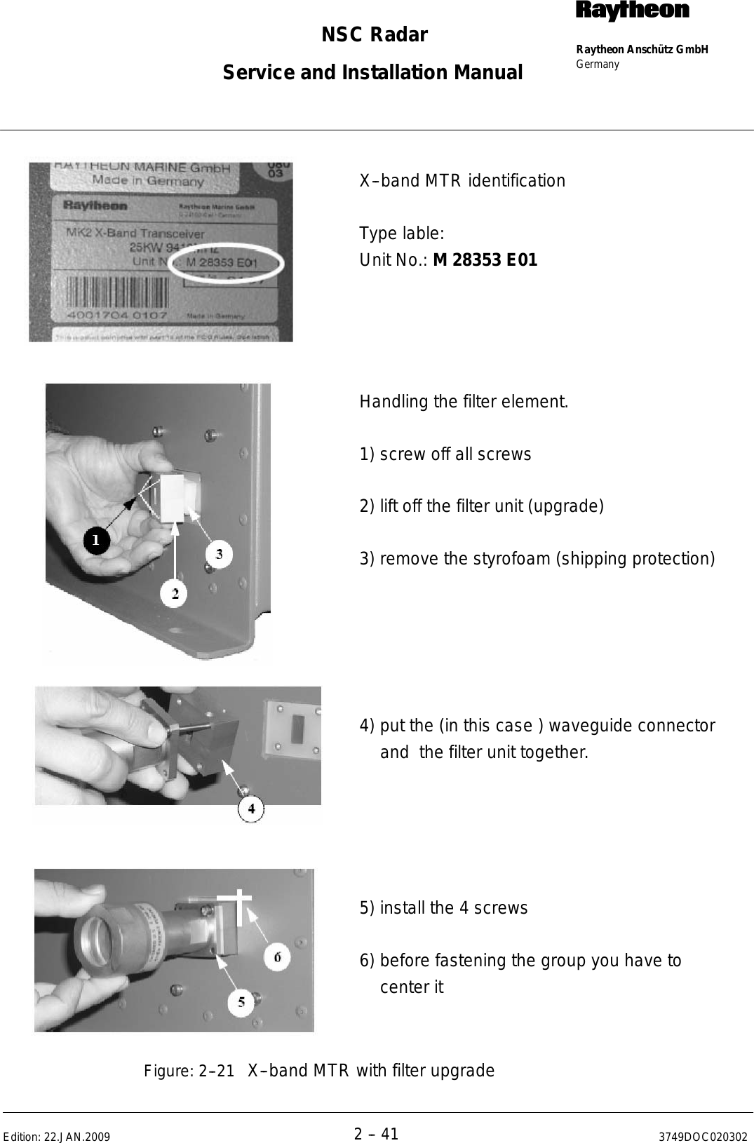 Page 73 of Raytheon Anschuetz High Seas 9RAN-SUR-25U Marine Radar User Manual Titel