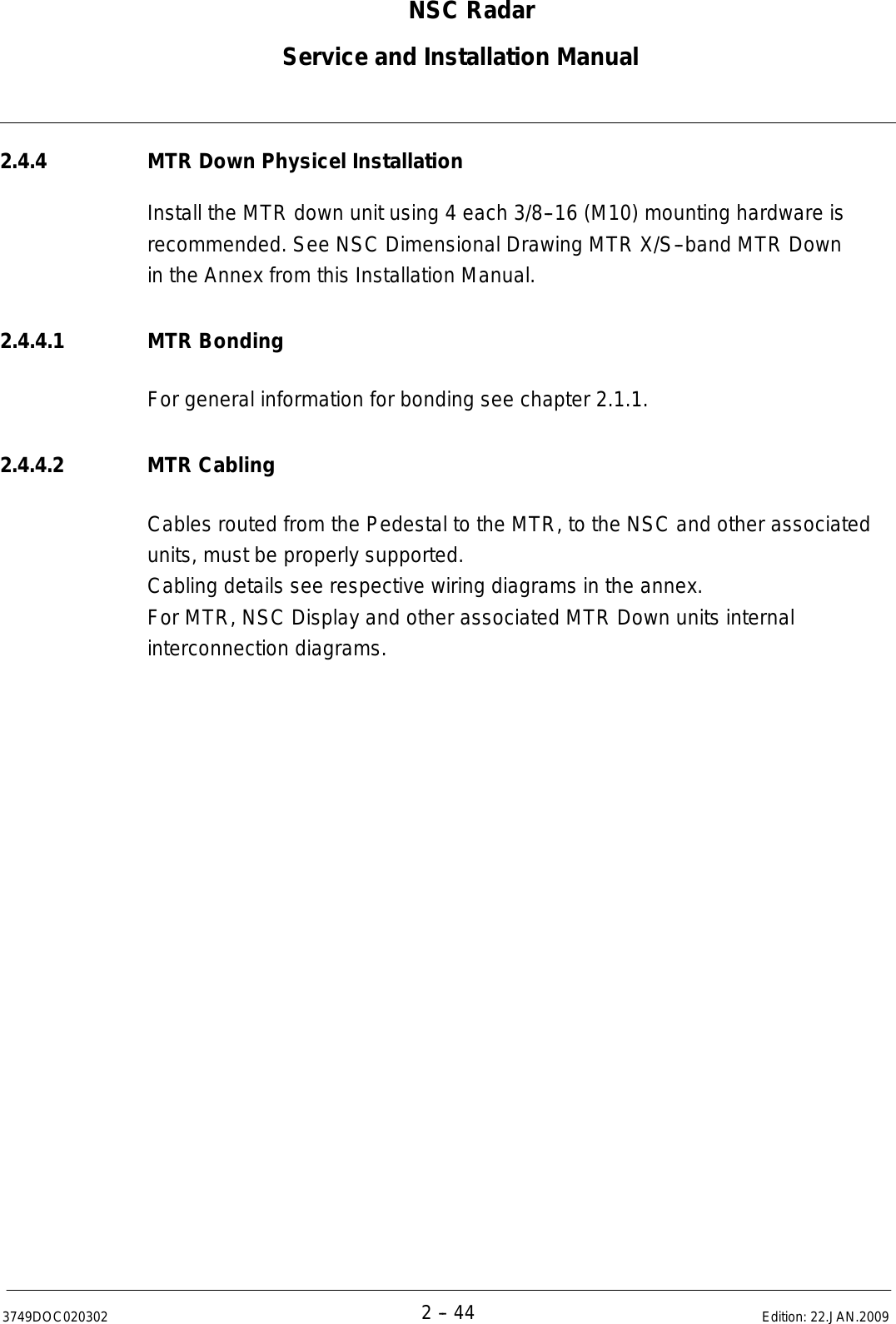 Page 76 of Raytheon Anschuetz High Seas 9RAN-SUR-25U Marine Radar User Manual Titel