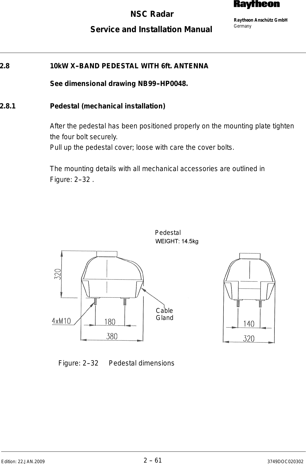 Page 93 of Raytheon Anschuetz High Seas 9RAN-SUR-25U Marine Radar User Manual Titel