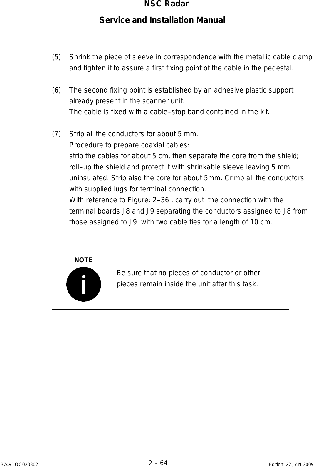 Page 96 of Raytheon Anschuetz High Seas 9RAN-SUR-25U Marine Radar User Manual Titel