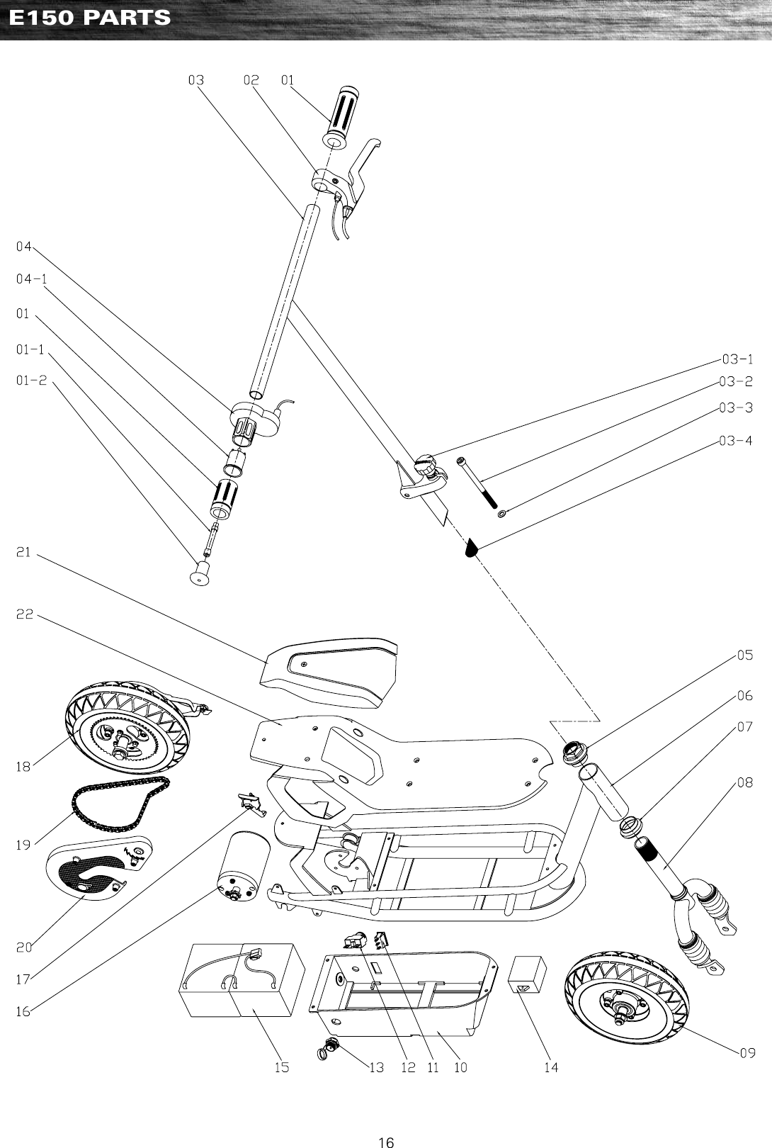 Razor E300 Rear Wheel Assembly Diagram - Wiring Diagram