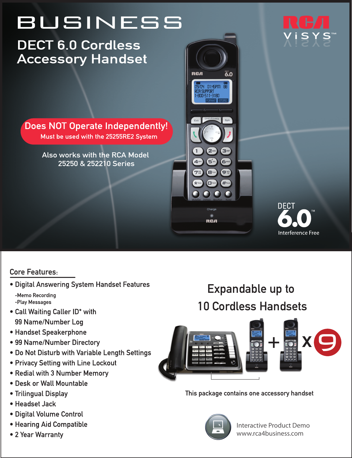 Page 1 of 2 - Rca Rca-25055Re1-Specification-Sheet- 25255 Sell Sheet Rca-25055re1-specification-sheet