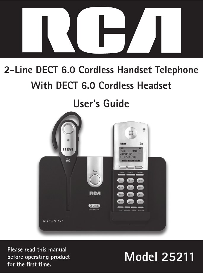 Rca 25211 Instruction Manual