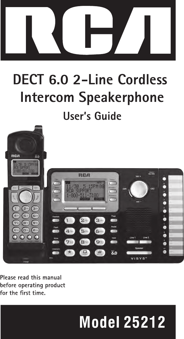 Rca 25212 Instruction Manual 25210_IB_rev0_2010 10 18