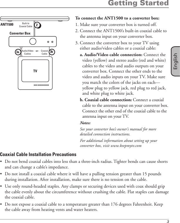 Page 3 of 8 - Rca Rca-Ant1500-Owner-S-Manual