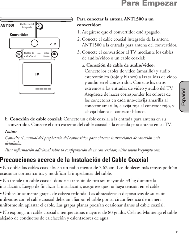 Page 7 of 8 - Rca Rca-Ant1500-Owner-S-Manual
