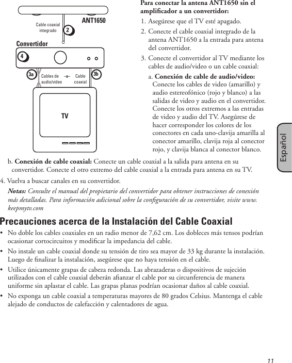 Page 11 of 12 - Rca Rca-Ant1650F-Users-Manual-  Rca-ant1650f-users-manual