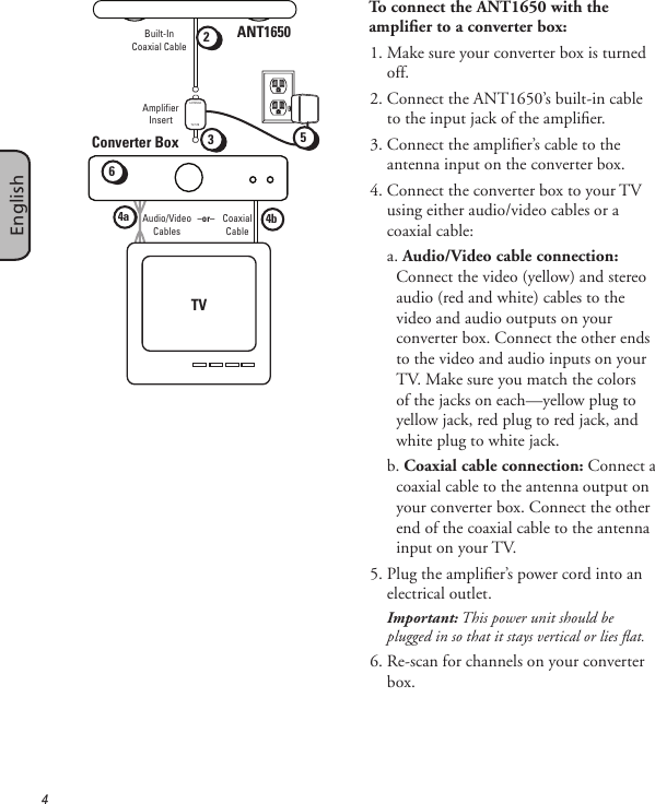 Page 4 of 12 - Rca Rca-Ant1650F-Users-Manual-  Rca-ant1650f-users-manual