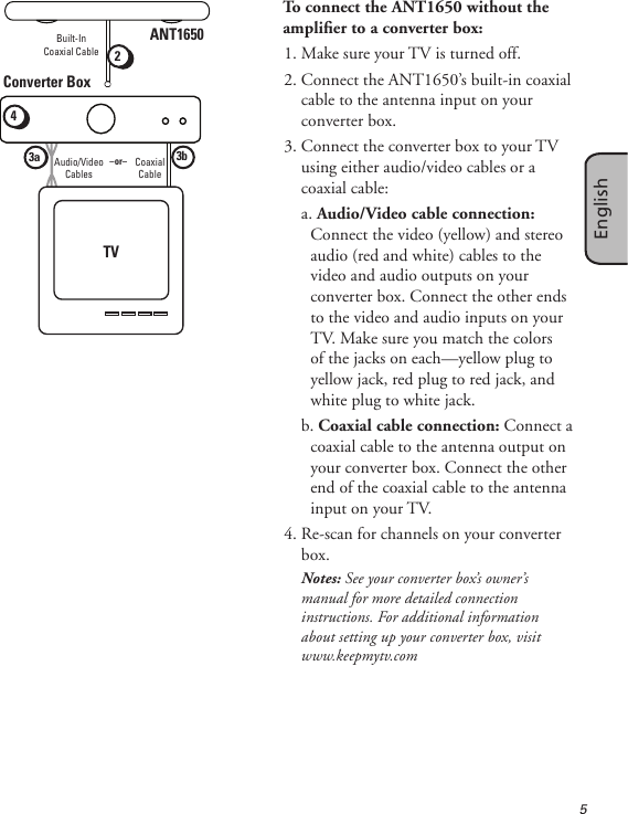 Page 5 of 12 - Rca Rca-Ant1650F-Users-Manual-  Rca-ant1650f-users-manual