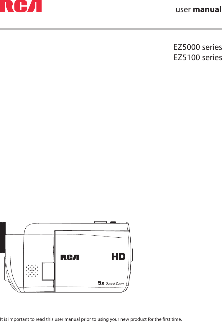 Rca Ez5100Rdr Owner S Manual