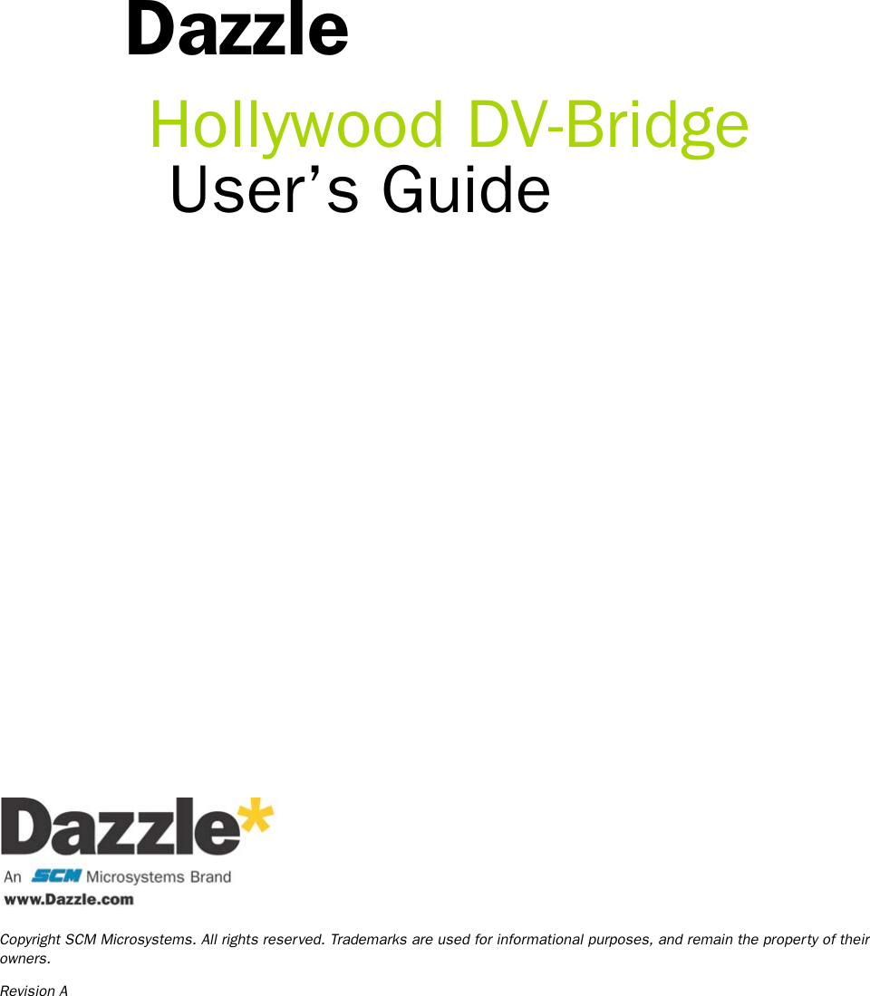 Dazzle hollywood dv bridge drivers windows 7