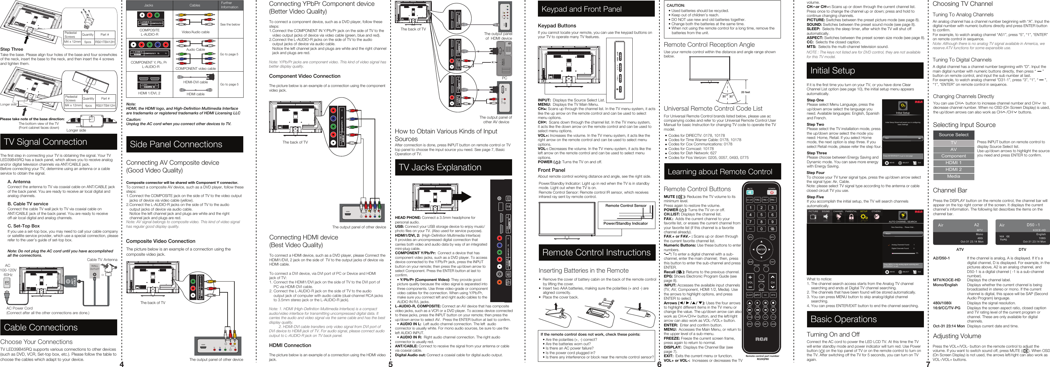 Page 2 of 4 - Rca Rca-Led39B45Rq-Users-Manual- 01  Rca-led39b45rq-users-manual