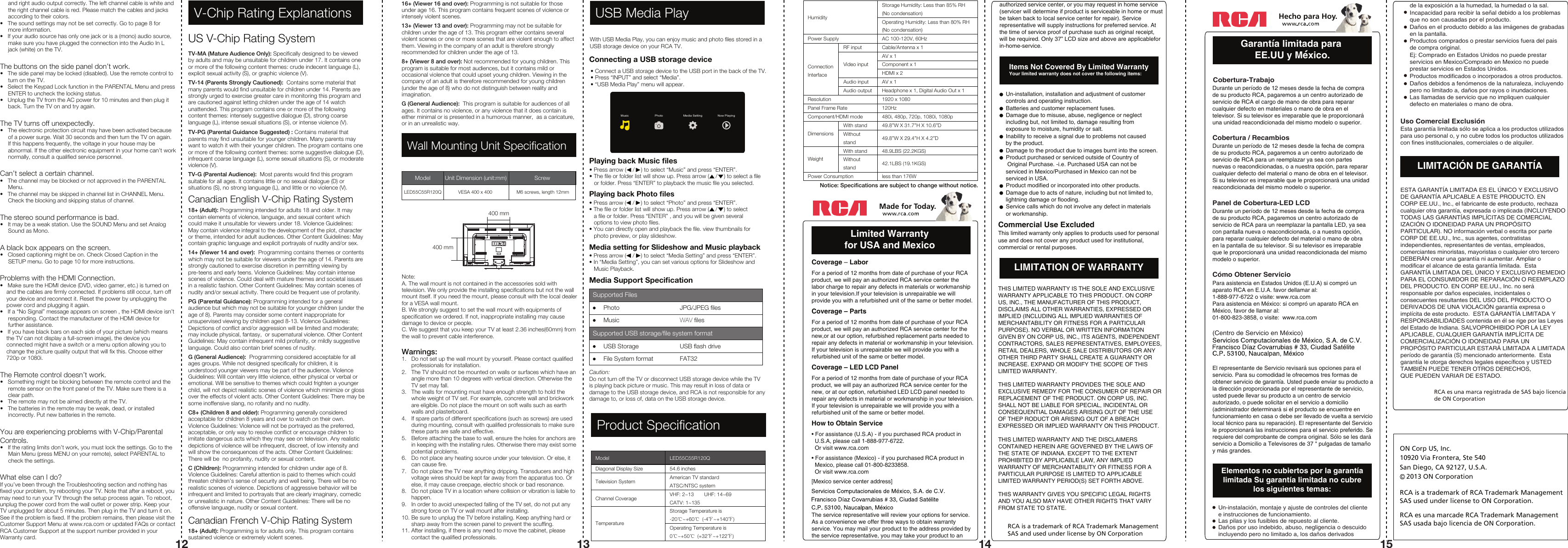 Rca Led55C55R120Q Users Manual 01