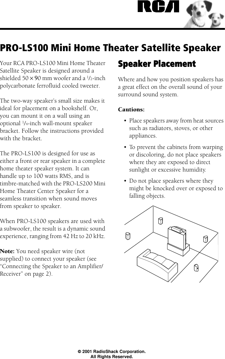Page 1 of 4 - Rca Rca-Pro-Ls100-Users-Manual- Nipchipcrop  Rca-pro-ls100-users-manual