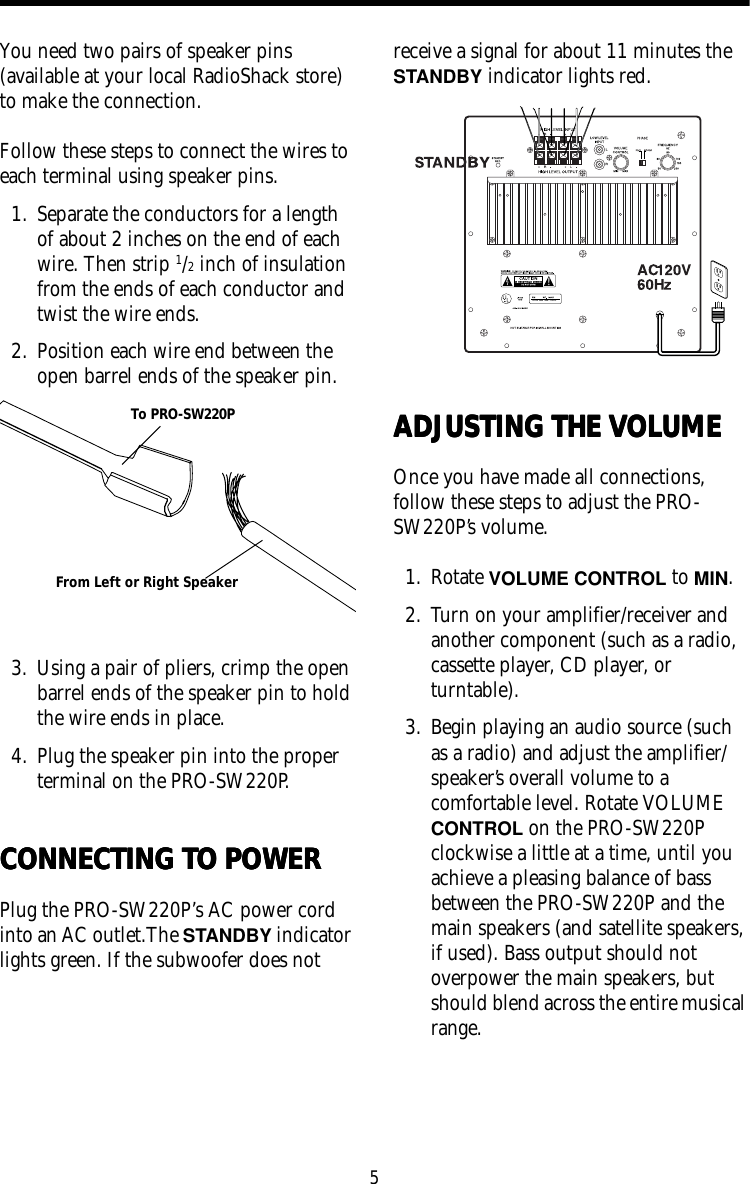 Page 5 of 8 - Rca Rca-Pro-Sw220P-Users-Manual-  Rca-pro-sw220p-users-manual