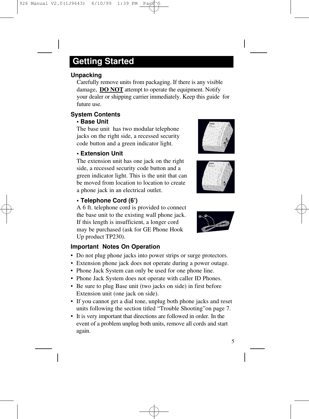 Page 5 of 12 - Rca Rca-Rc926-Users-Manual-  Rca-rc926-users-manual