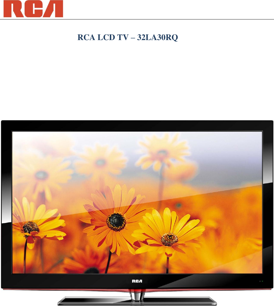 Page 1 of 2 - Rca Rca-Rca-Flat-Panel-Television-32La30Rq-Users-Manual- ONCORP  Rca-rca-flat-panel-television-32la30rq-users-manual