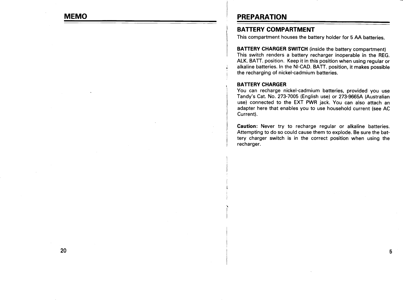 Page 5 of 12 - Realistic Realistic-Satellite-Radio-Pro-38-Users-Manual-  Realistic-satellite-radio-pro-38-users-manual