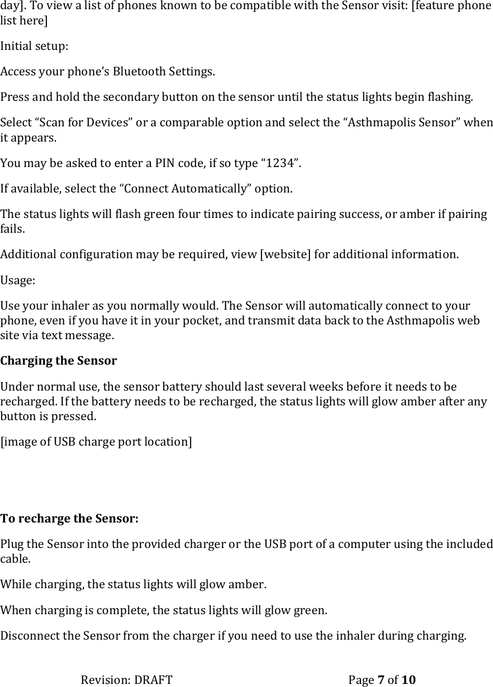 Reciprocal Labs RLCAST Asthmapolis Sensor User Manual manual