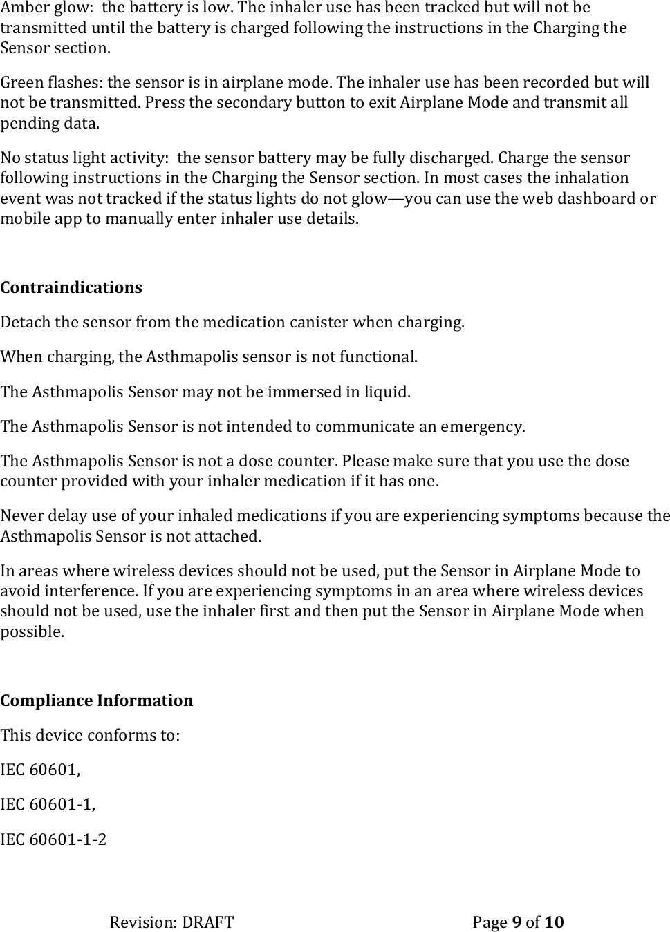 Reciprocal Labs RLCAST Asthmapolis Sensor User Manual manual