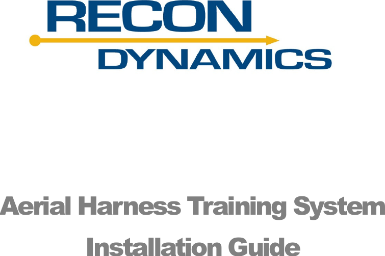    Aerial Harness Training System Installation Guide     