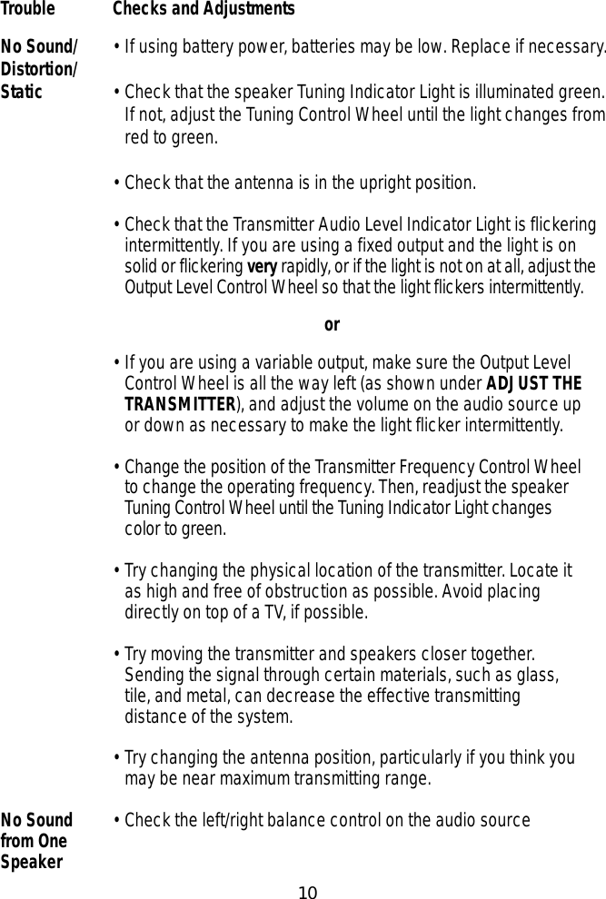 Page 10 of 12 - Recoton-Advent Recoton-Advent-Recoton-Advent-Speaker-System-Aw820-Users-Manual- AW820_MANUAL-2/3/99  Recoton-advent-recoton-advent-speaker-system-aw820-users-manual