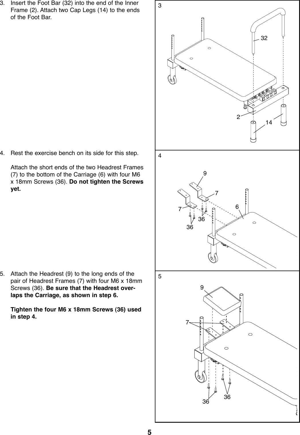 reebok step instruction manual
