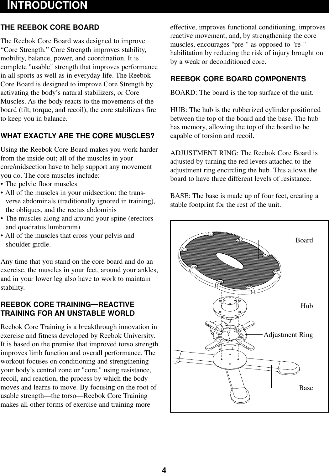 Page 4 of 8 - Reebok Reebok-Rbct50900-Owners-Manual