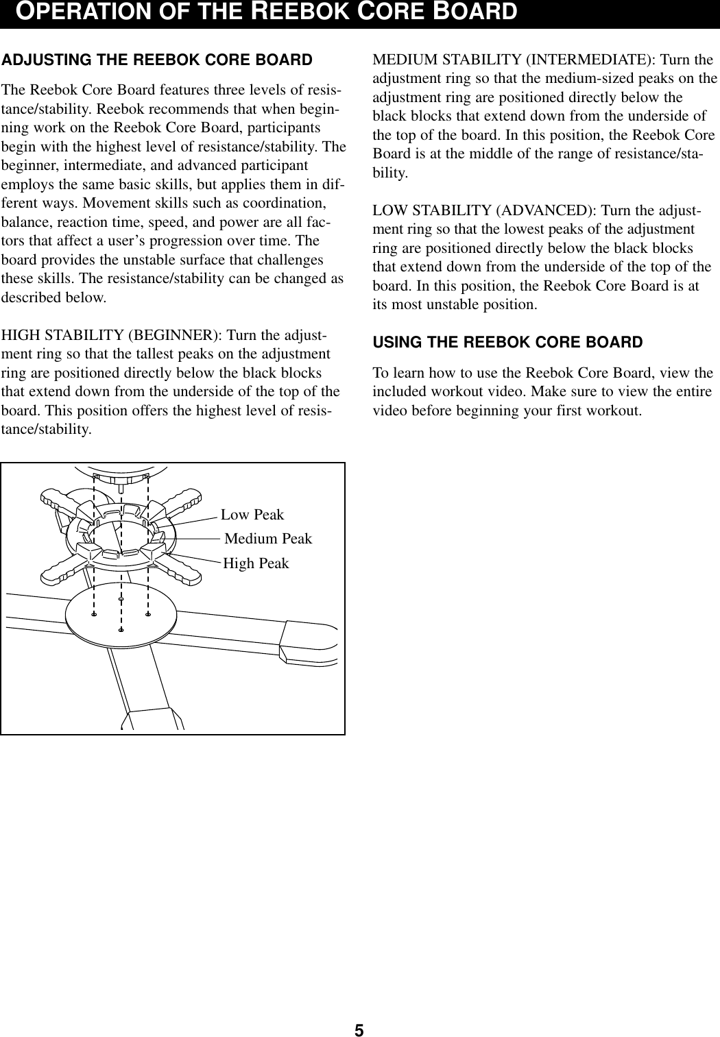 Page 5 of 8 - Reebok Reebok-Rbct50900-Owners-Manual