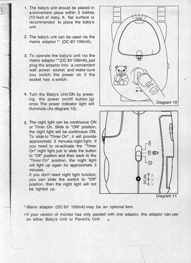 Baby Monitor Transmitter User Manual