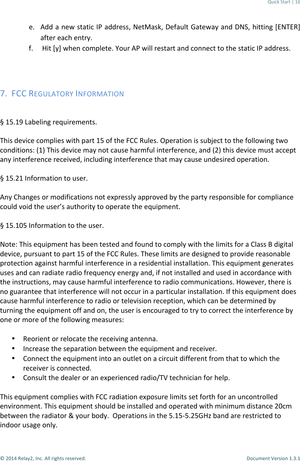 !!!!!!!!!Quick!Start!|!16!!&quot;#$%&amp;&quot;&apos;()*+#,&quot;-./0&quot;1))&quot;234567&quot;2(7(28(90&quot; &quot; :;/&lt;=(.6&quot;&gt;(273;.&quot;%0?0%&quot; &quot;(0 199&quot;*&quot;.(E&quot;76*63/&quot;-H&quot;*992(77,&quot;@(6N*7U,&quot;:(G*&lt;)6&quot;\*6(E*+&quot;*.9&quot;:@P,&quot;53663.4&quot;fR@AR&apos;g&quot;*G6(2&quot;(*/5&quot;(.62+0&quot;G0 &quot;`36&quot;f+g&quot;E5(.&quot;/;=F)(6(0&quot;T;&lt;2&quot;1H&quot;E3))&quot;2(76*26&quot;*.9&quot;/;..(/6&quot;6;&quot;65(&quot;76*63/&quot;-H&quot;*992(770&quot;&quot;&quot;o0 SDD&quot;&apos;R\CM1AB&apos;T&quot;-@SB&apos;N1A-B@&quot;&quot;&quot;r&quot;%_0%[&quot;M*K()3.4&quot;2(W&lt;32(=(.670&quot;&quot;A537&quot;9(83/(&quot;/;=F)3(7&quot;E365&quot;F*26&quot;%_&quot;;G&quot;65(&quot;SDD&quot;&apos;&lt;)(70&quot;BF(2*63;.&quot;37&quot;7&lt;Kl(/6&quot;6;&quot;65(&quot;G;));E3.4&quot;6E;&quot;/;.9363;.7V&quot;I%J&quot;A537&quot;9(83/(&quot;=*+&quot;.;6&quot;/*&lt;7(&quot;5*2=G&lt;)&quot;3.6(2G(2(./(,&quot;*.9&quot;I#J&quot;6537&quot;9(83/(&quot;=&lt;76&quot;*//(F6&quot;*.+&quot;3.6(2G(2(./(&quot;2(/(38(9,&quot;3./)&lt;93.4&quot;3.6(2G(2(./(&quot;65*6&quot;=*+&quot;/*&lt;7(&quot;&lt;.9(732(9&quot;;F(2*63;.0&quot;&quot;&quot;r&quot;%_0#%&quot;-.G;2=*63;.&quot;6;&quot;&lt;7(20&quot;&quot;1.+&quot;D5*.4(7&quot;;2&quot;=;93G3/*63;.7&quot;.;6&quot;(ZF2(77)+&quot;*FF2;8(9&quot;K+&quot;65(&quot;F*26+&quot;2(7F;.73K)(&quot;G;2&quot;/;=F)3*./(&quot;/;&lt;)9&quot;8;39&quot;65(&quot;&lt;7(2O7&quot;*&lt;65;236+&quot;6;&quot;;F(2*6(&quot;65(&quot;(W&lt;3F=(.60&quot;&quot;r&quot;%_0%$_&quot;-.G;2=*63;.&quot;6;&quot;65(&quot;&lt;7(20&quot;&quot;@;6(V&quot;A537&quot;(W&lt;3F=(.6&quot;5*7&quot;K((.&quot;6(76(9&quot;*.9&quot;G;&lt;.9&quot;6;&quot;/;=F)+&quot;E365&quot;65(&quot;)3=367&quot;G;2&quot;*&quot;D)*77&quot;Q&quot;93436*)&quot;9(83/(,&quot;F&lt;27&lt;*.6&quot;6;&quot;F*26&quot;%_&quot;;G&quot;65(&quot;SDD&quot;&apos;&lt;)(70&quot;A5(7(&quot;)3=367&quot;*2(&quot;9(734.(9&quot;6;&quot;F2;839(&quot;2(*7;.*K)(&quot;F2;6(/63;.&quot;*4*3.76&quot;5*2=G&lt;)&quot;3.6(2G(2(./(&quot;3.&quot;*&quot;2(739(.63*)&quot;3.76*))*63;.0&quot;A537&quot;(W&lt;3F=(.6&quot;4(.(2*6(7&quot;&lt;7(7&quot;*.9&quot;/*.&quot;2*93*6(&quot;2*93;&quot;G2(W&lt;(./+&quot;(.(24+&quot;*.9,&quot;3G&quot;.;6&quot;3.76*))(9&quot;*.9&quot;&lt;7(9&quot;3.&quot;*//;29*./(&quot;E365&quot;65(&quot;3.762&lt;/63;.7,&quot;=*+&quot;/*&lt;7(&quot;5*2=G&lt;)&quot;3.6(2G(2(./(&quot;6;&quot;2*93;&quot;/;==&lt;.3/*63;.70&quot;`;E(8(2,&quot;65(2(&quot;37&quot;.;&quot;4&lt;*2*.6((&quot;65*6&quot;3.6(2G(2(./(&quot;E3))&quot;.;6&quot;;//&lt;2&quot;3.&quot;*&quot;F*263/&lt;)*2&quot;3.76*))*63;.0&quot;-G&quot;6537&quot;(W&lt;3F=(.6&quot;9;(7&quot;/*&lt;7(&quot;5*2=G&lt;)&quot;3.6(2G(2(./(&quot;6;&quot;2*93;&quot;;2&quot;6()(8373;.&quot;2(/(F63;.,&quot;E53/5&quot;/*.&quot;K(&quot;9(6(2=3.(9&quot;K+&quot;6&lt;2.3.4&quot;65(&quot;(W&lt;3F=(.6&quot;;GG&quot;*.9&quot;;.,&quot;65(&quot;&lt;7(2&quot;37&quot;(./;&lt;2*4(9&quot;6;&quot;62+&quot;6;&quot;/;22(/6&quot;65(&quot;3.6(2G(2(./(&quot;K+&quot;;.(&quot;;2&quot;=;2(&quot;;G&quot;65(&quot;G;));E3.4&quot;=(*7&lt;2(7V&quot;&quot;• &apos;(;23(.6&quot;;2&quot;2();/*6(&quot;65(&quot;2(/(383.4&quot;*.6(..*0&quot;&quot;• -./2(*7(&quot;65(&quot;7(F*2*63;.&quot;K(6E((.&quot;65(&quot;(W&lt;3F=(.6&quot;*.9&quot;2(/(38(20&quot;&quot;• D;..(/6&quot;65(&quot;(W&lt;3F=(.6&quot;3.6;&quot;*.&quot;;&lt;6)(6&quot;;.&quot;*&quot;/32/&lt;36&quot;93GG(2(.6&quot;G2;=&quot;65*6&quot;6;&quot;E53/5&quot;65(&quot;2(/(38(2&quot;37&quot;/;..(/6(90&quot;&quot;• D;.7&lt;)6&quot;65(&quot;9(*)(2&quot;;2&quot;*.&quot;(ZF(23(./(9&quot;2*93;dA&gt;&quot;6(/5.3/3*.&quot;G;2&quot;5()F0&quot;&quot;A537&quot;(W&lt;3F=(.6&quot;/;=F)3(7&quot;E365&quot;SDD&quot;2*93*63;.&quot;(ZF;7&lt;2(&quot;)3=367&quot;7(6&quot;G;265&quot;G;2&quot;*.&quot;&lt;./;.62;))(9&quot;(.832;.=(.60&quot;A537&quot;(W&lt;3F=(.6&quot;75;&lt;)9&quot;K(&quot;3.76*))(9&quot;*.9&quot;;F(2*6(9&quot;E365&quot;=3.3=&lt;=&quot;9376*./(&quot;#$/=&quot;K(6E((.&quot;65(&quot;2*93*6;2&quot;q&quot;+;&lt;2&quot;K;9+0&quot;&quot;BF(2*63;.7&quot;3.&quot;65(&quot;_0%_Y_0#_\`^&quot;K*.9&quot;*2(&quot;2(7623/6(9&quot;6;&quot;3.9;;2&quot;&lt;7*4(&quot;;.)+0&quot;