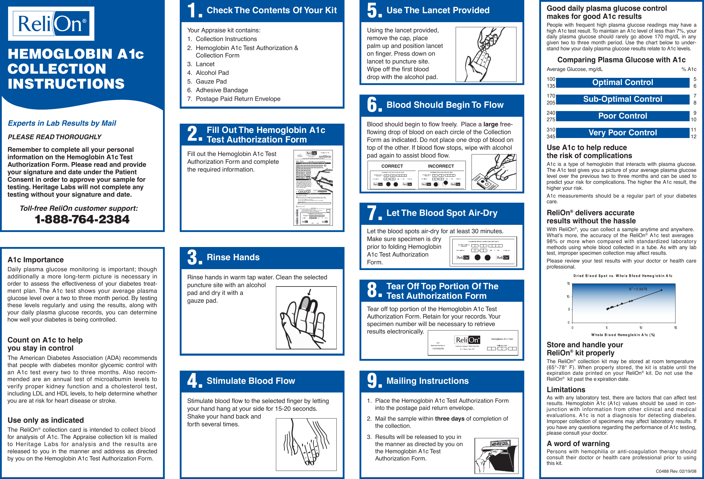 Page 1 of 2 - Relion Relion-A1C--Owner-S-Manual Hemoglobin_A1c_Instruc_Eng