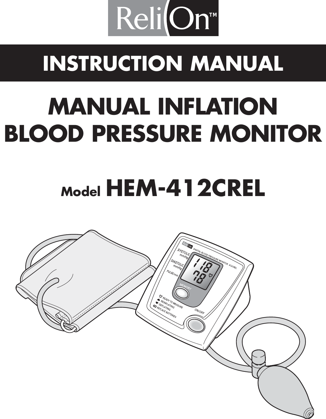 relion blood pressure instructions